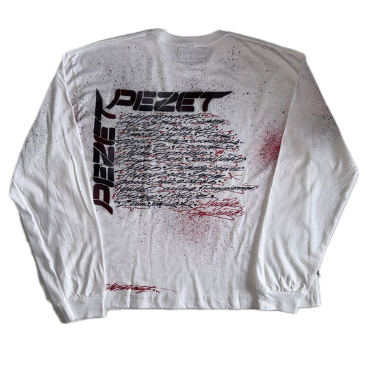THRIFTED PEZET MUZYKA POPULARNA CUSTOM LONGSLEEVE