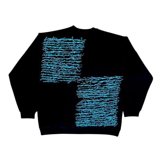 ABSTRAKT UPSIDE DOWN PARAGRAPH CREWNECK
