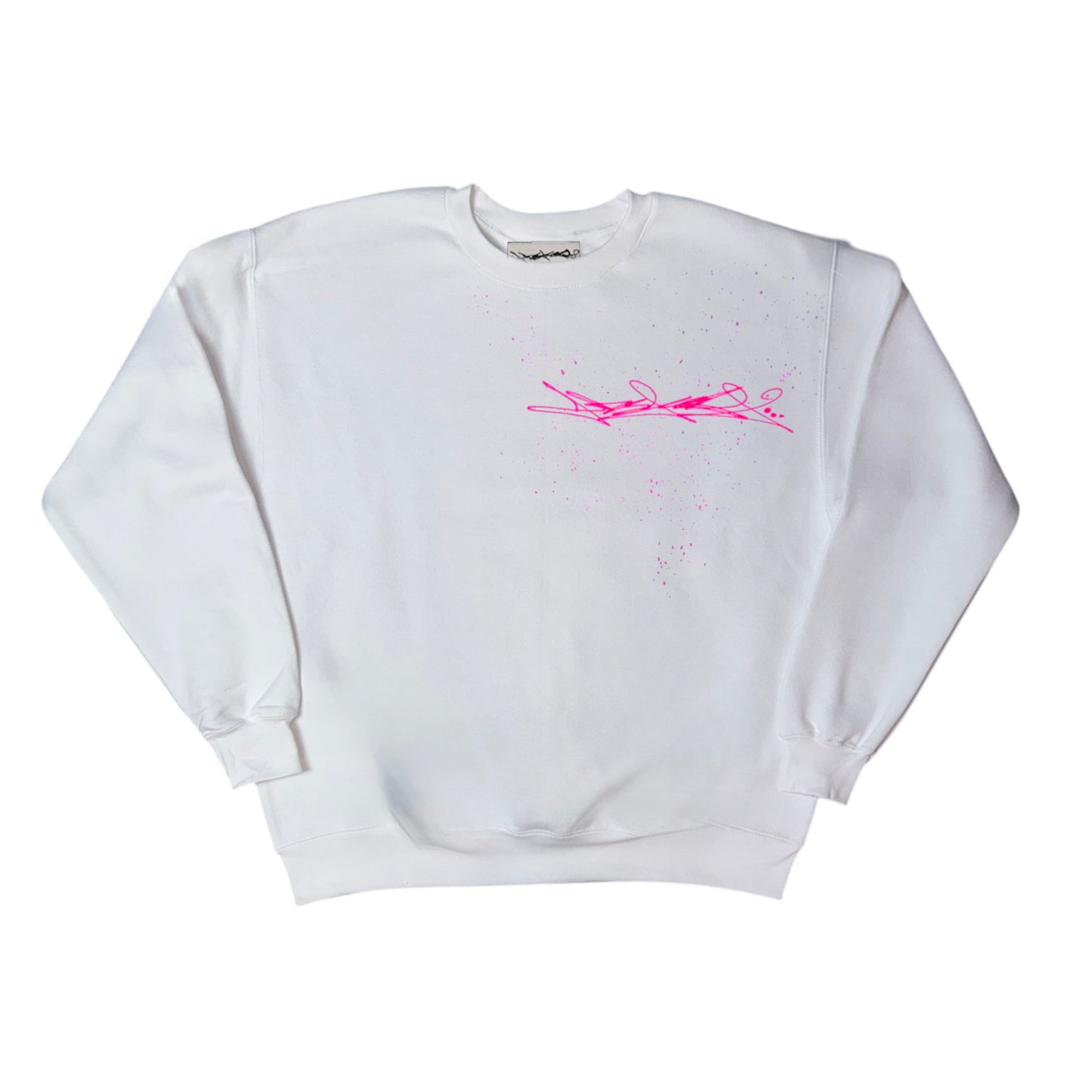 ABSTRAKT 03 WHITE CREWNECK