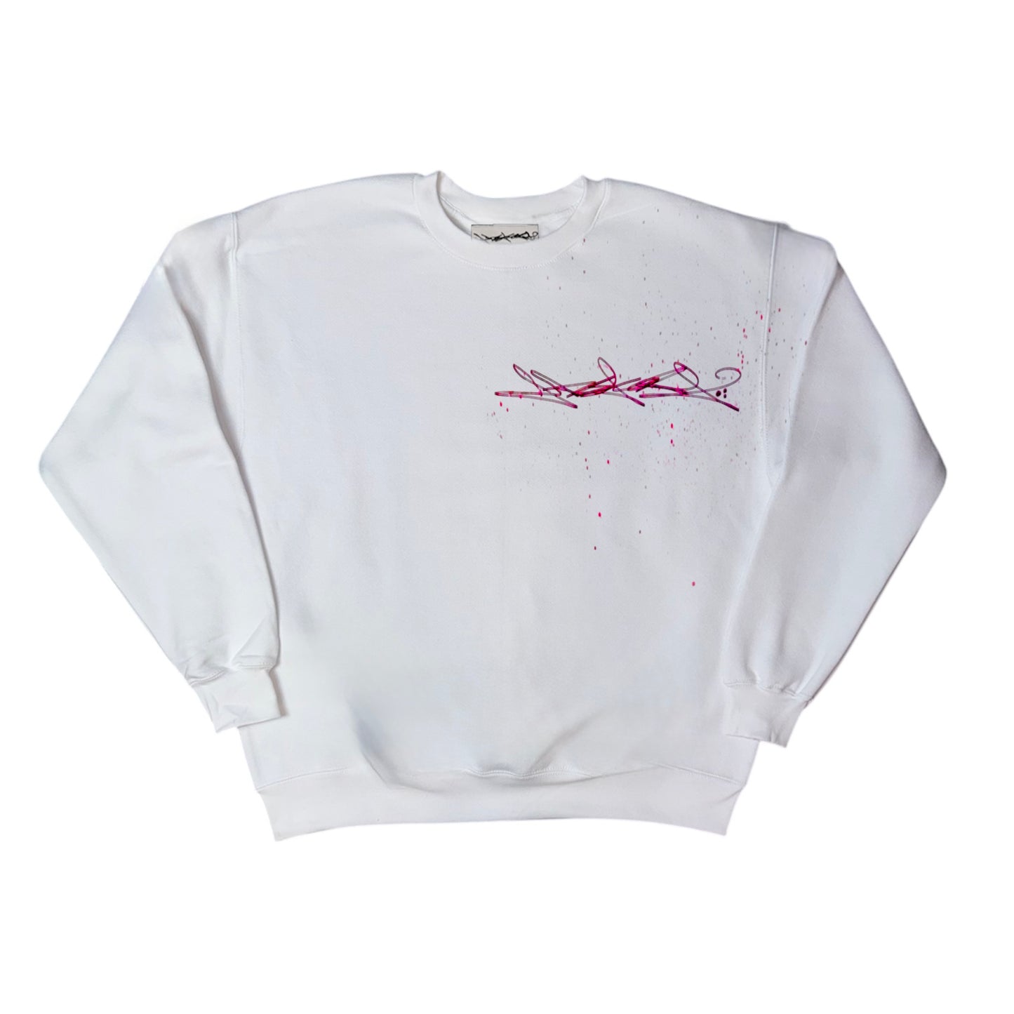 ABSTRAKT 03 WHITE CREWNECK