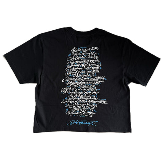 THRIFTED OKI BLACK CUSTOM TEE