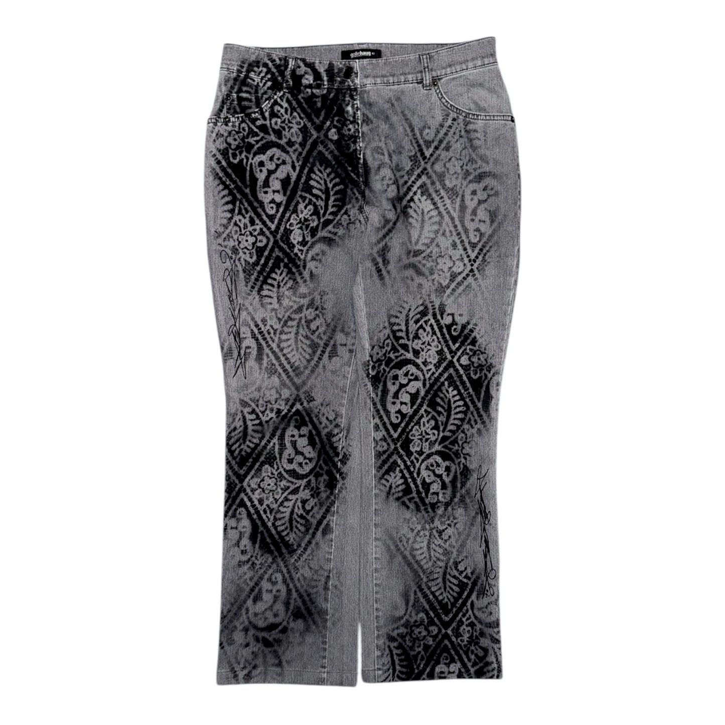 ABSTRAKT KORONKA JEANS