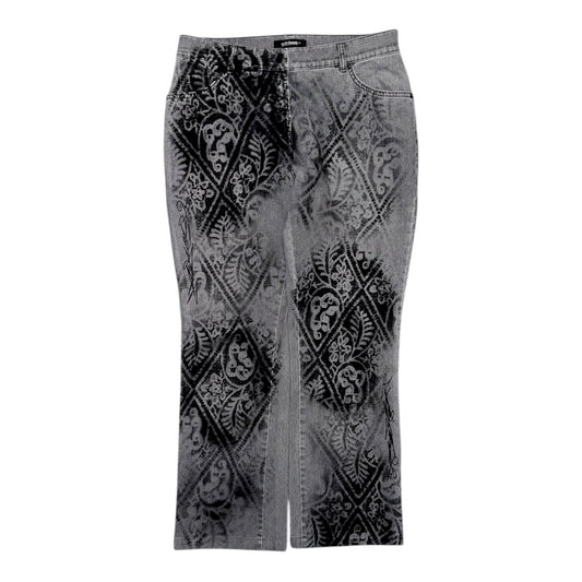 ABSTRAKT KORONKA JEANS