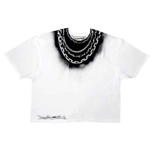 ABSTRAKT CHAINS NECKLACE TEE