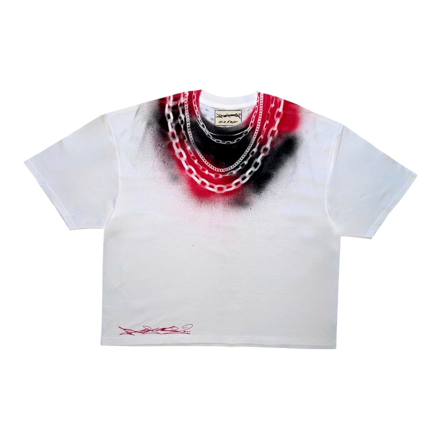 ABSTRAKT CHAINS NECKLACE TEE