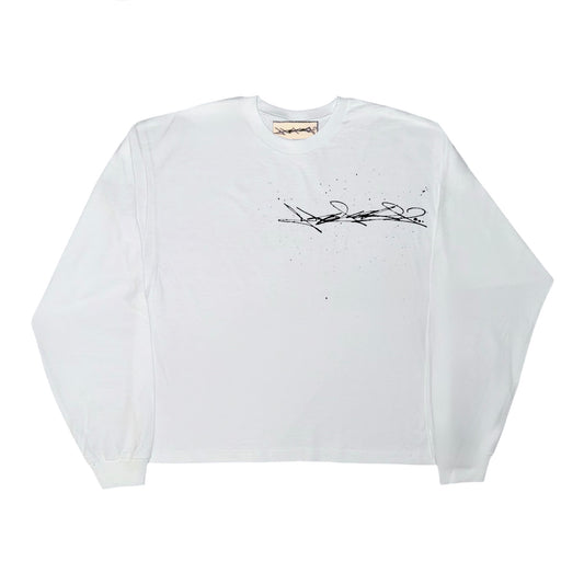 ABSTRAKT 03 WHITE LONGSLEEVE